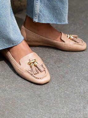 Donald Pliner LORIEL loafer nappa leather in Buff Size 10 M NIB